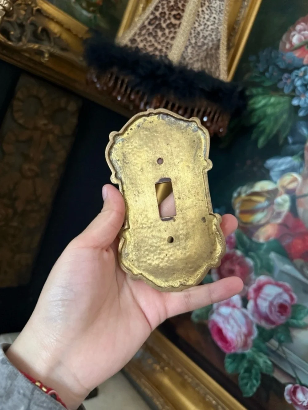 Ornate Gold Switch Plate Covers